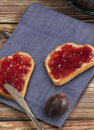 Urban Villa Kitchen Towels Premium Quality 100% Cotton Solid Kitchen Towels Set of 6 Ultra Soft Size 20x30 Inches Blue/White Color Highly Absorbent