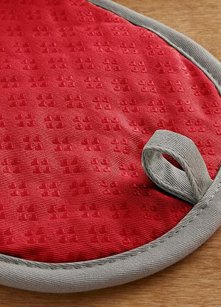 KitchenAid Asteroid Pot Holder 2-Pack Set, Fire Red, 6.5"x10"