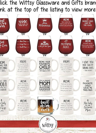 One Awesome Mom Funny Coffee Mug - Gifts for Mom, Women - Best Mom's Gifts from Daughter, Son, Kids, Husband - Cool Birthday Present Idea for New Mother, Wife, Her - Novelty Mom's Mug, Cup