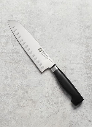 ZWILLING Four Star 7-inch Hollow Edge Santoku Knife