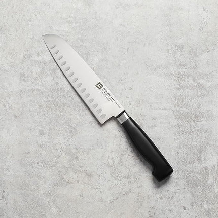 ZWILLING Four Star 7-inch Hollow Edge Santoku Knife