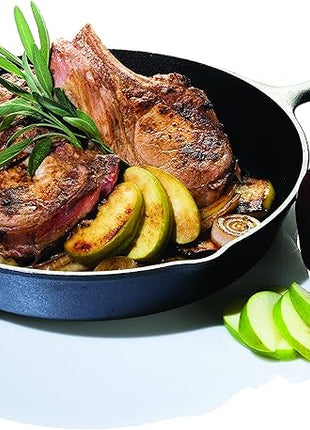 Lodge Seasoned Cast Iron 3 Skillet Bundle. 12 Inches and 10.25 Inches with 8 Inch Set of 3 Cast Iron Frying Pans