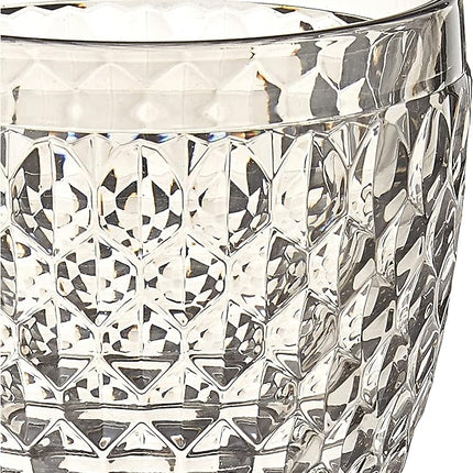 Boston Old Fashioned Rocks Glasses Box Set of 4 by Villeroy & Boch - Dishwasher Safe - Made in Germany - Premium Crystal Glass - Smoke Gray Color - 10 Ounce Capacity