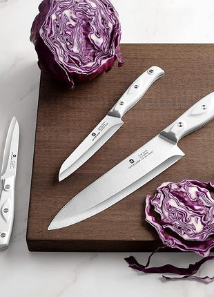 3PCS Chef Knife, Ultra Sharp Kitchen Knife, High Carbon Stainless Steel Chef knife set