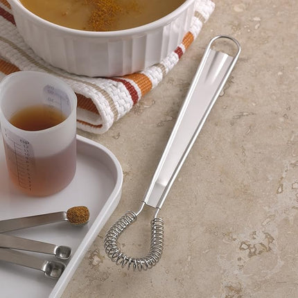 Fox Run 8-Inch Flat Coil Whisk, 8.25 x 1.5 x 1.25, Metallic