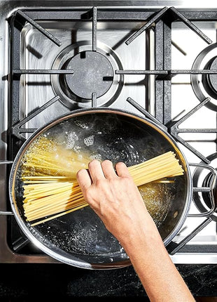 HexClad Hybrid Nonstick 6.5-Quart Oval Dutch Oven with Stainless Steel Lid, Stay-Cool Handles, Dishwasher-Friendly, Oven-Safe Up to 900°F, Induction Ready, Compatible with All Cooktops