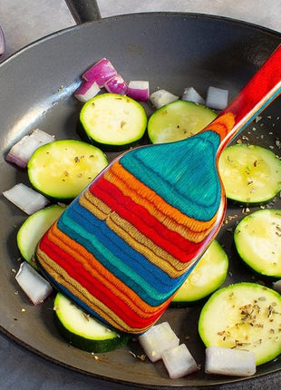 Totally Bamboo Baltique Montego Bay Collection 12-1/2" Wooden Spatula, Safe for Nonstick