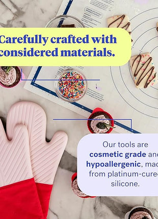 GIR: Get It Right 3-Piece Ultimate Silicone Kitchen Utensils Set - Spatula, Flip & Spoonula - Non toxic Cooking Utensils for Nonstick Cookware, Cooking and Baking - Studio White