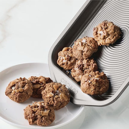 Circulon Total Bakeware Nonstick Toaster Oven & Personal Pizza Pan Baking Set, 4-Piece