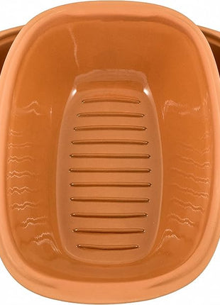 Romertopf Clay Roaster | Non-Stick Dutch Oven | Health Pot Cooking | Clay Baker | Versatile Cooking Vessel - 1.6 Quarts (1.5 Liters) for up to 2 people