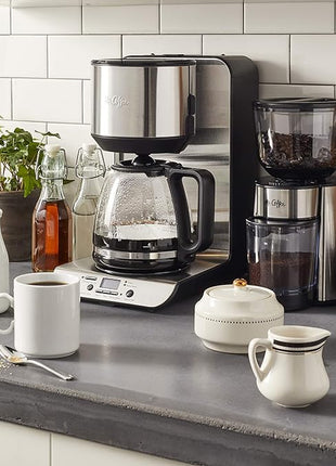 Mr. Coffee Automatic Burr Mill Coffee Grinder with 18 Custom Grinders Silver