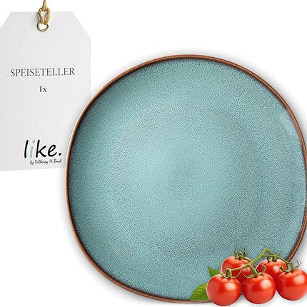 Like. By Villeroy and Boch – Lave Glacé Dinner Plate, 11 in, Large Flat Plate Made From Stoneware, Dishwasher and Microwave-Safe