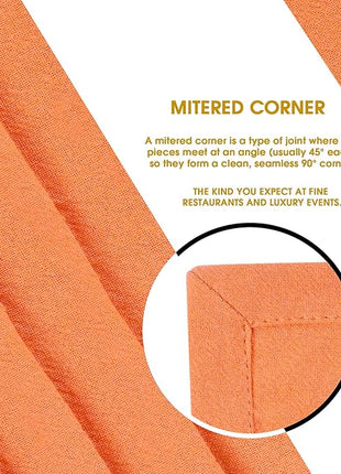 Urban Villa Halloween Flour Sack Kitchen Towels 27”x27” 12 Pack Orange Color Dish Towels 100% Cotton Flour Sack Kitchen Towels for Embroidery DIY Projects Cloth Diapers Cheese Strainers Dish Cloths