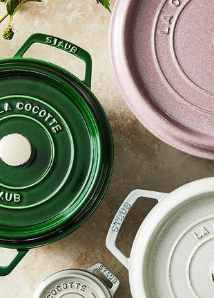 Staub Cast Iron Cocotte Made in France, 4-qt, Basil