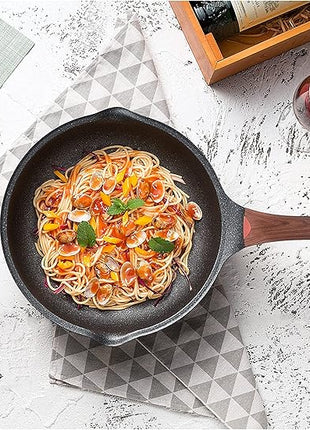 Vinchef Nonstick Deep Frying Pan Skillet with Lid, 11in/5Qt Saute Pan, German 3C+ Ceramic Coating Technology, Heat Indicator, Induction Compatible