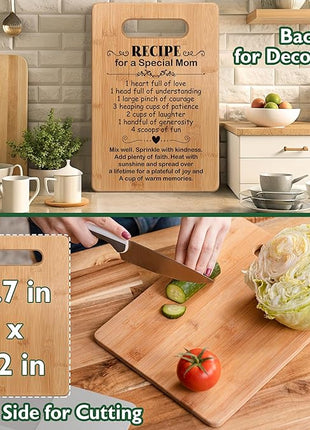 Mom Birthday Gifts from Daughter Son, Mother Cutting Board Gift, Cute Mom Gifts from Daughter Son, Christmas Gifts for Mother, Mom Gift for Mothers Day
