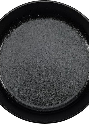 Amazon Basics Round Pre-Seasoned Cast Iron Dutch Oven Pot with Lid and Dual Handles, Heavy-Duty & Large, 7-Quart, Black