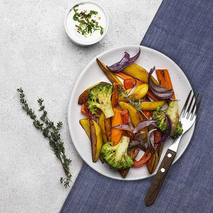 Urban Villa Kitchen Towels Premium Quality 100% Cotton Solid Kitchen Towels Set of 6 Ultra Soft Size 20x30 Inches Blue/White Color Highly Absorbent