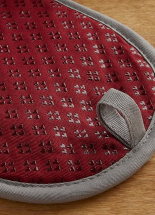 KitchenAid Asteroid Pot Holder 2-Pack Set, Smoked Paprika Red, 6.5"x10"