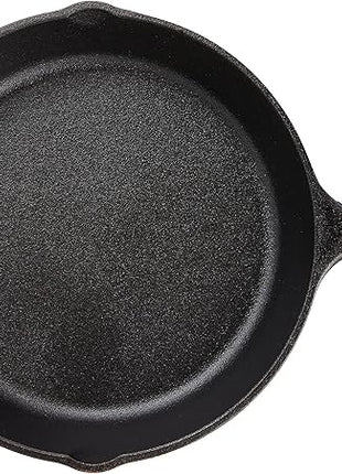 Lodge 8 Inch Pre-Seasoned Cast Iron Stamped Skillet - Signature Teardrop Handle - Use in the Oven, on the Stove, on the Grill, or Over a Campfire - Deer