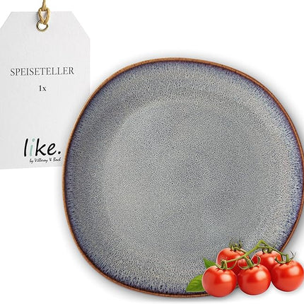 Like. by Villeroy and Boch – Lave Beige Dinner Plate, 28 cm, Large Flat Plate Made from Stoneware, Dishwasher and Microwave-Safe