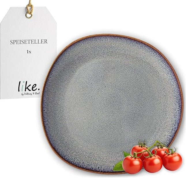 Like. by Villeroy and Boch – Lave Beige Dinner Plate, 28 cm, Large Flat Plate Made from Stoneware, Dishwasher and Microwave-Safe