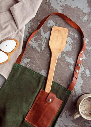 ECOSALL Large Wooden Spoon - 18-inch Heavy Duty Cajun Stir Paddle for Cooking in Big Pots & Wall Décor - Big Spoon For Brewing, Grill, Mixing, Stirring - Solid Natural Hard Wood Long Spatula.