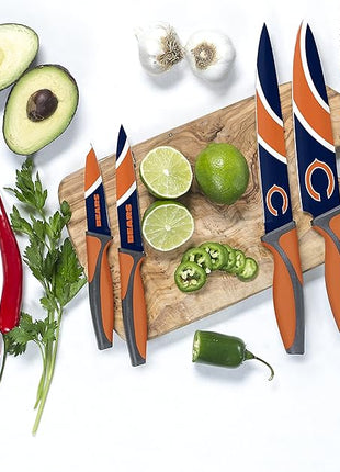 The Sports Vault NFL Chicago Bears 5-Piece Kitchen Knife Set