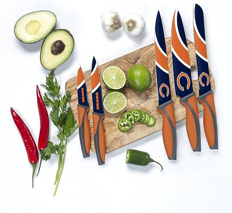 The Sports Vault NFL Chicago Bears 5-Piece Kitchen Knife Set