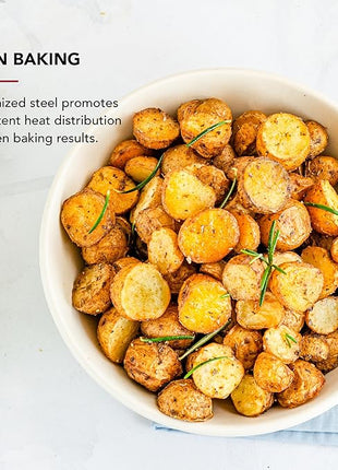 KitchenAid 9x13in Nonstick Aluminized Steel Baking Sheet, Blue Velvet