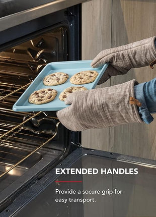 KitchenAid 9x13in Nonstick Aluminized Steel Baking Sheet, Mineral Water