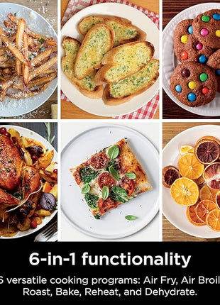 Ninja DoubleStack XL Smart 2-Basket Air Fryer, Smart Cook System, DoubleStack Technology Cook 4 Foods at Once, Space Saving Design, 10 QT, 6-in-1, Smart Finish & Match Cook, Air Fry, Broil, Bake SL451