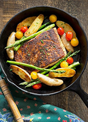 Cast Iron Skillet 3-Piece Set - 12", 10", 8" Heavy Duty Pans - Professional Restaurant Chef Quality Pre-Seasoned Pan Cookware Set