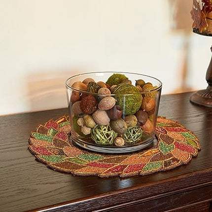 Anchor Hocking Glass Trifle Bowl with Lid, 104 oz Glass Salad Bowl with Plastic Lid