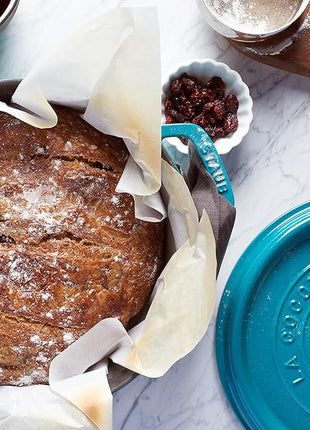 STAUB Cast Iron Round Cocotte, Dutch Oven, 4-quart, serves 3-4, Made in France, Turquoise