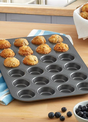 Chicago Metallic Professional 24-Cup Non-Stick Mini-Muffin Pan, 15.75-Inch-by-11-Inch