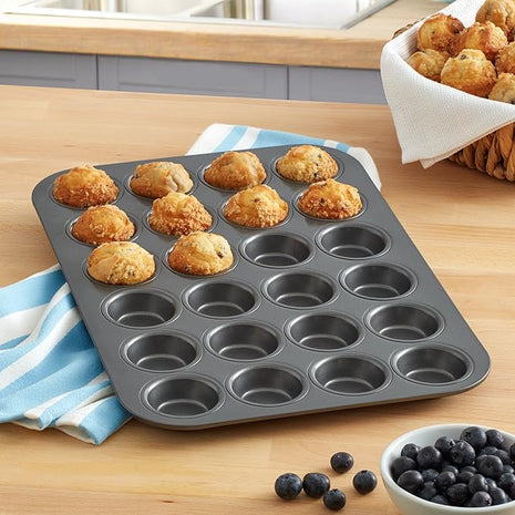 Chicago Metallic Professional 24-Cup Non-Stick Mini-Muffin Pan, 15.75-Inch-by-11-Inch