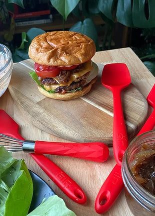 GIR: Get It Right 5 Piece Silicone Ultimate Kitchen Utensils Set - Ladle, Spatula, Flip, Spoon & Spoonula - Non-Toxic Cooking Utensils for Nonstick Cookware, Cooking and Baking - Studio White