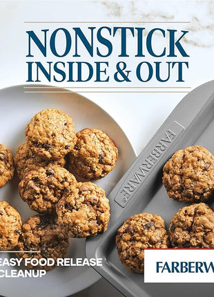 Farberware Nonstick Bakeware, Nonstick Cookie Sheet / Baking Sheet - 10 Inch x 15 Inch, Gray