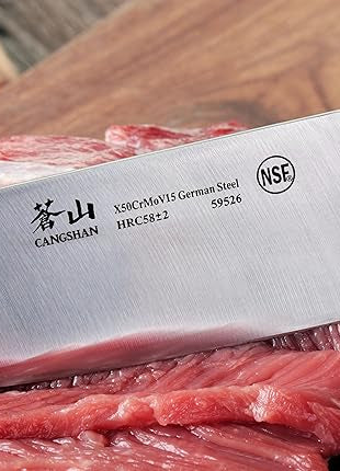 Cangshan V2 Series 59526 German Steel Forged Chef Knife, 8-Inch
