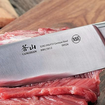 Cangshan V2 Series 59526 German Steel Forged Chef Knife, 8-Inch
