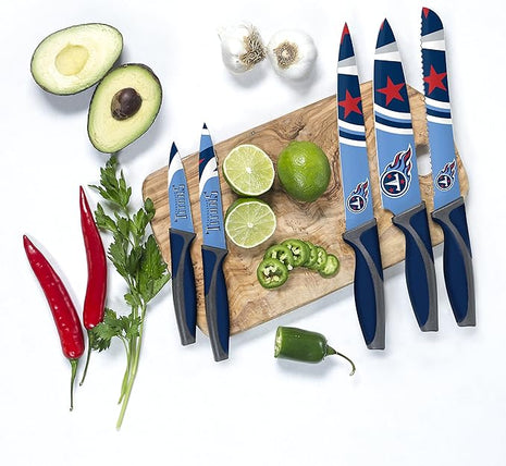 The Sports Vault NFL Tennessee Titans 5-Piece Kitchen Knife Set