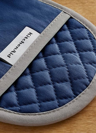 KitchenAid Asteroid Pot Holder 2-Pack Set, Blue Willow, 6.5"x10"