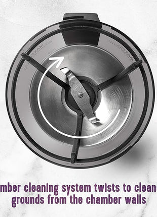 Mr. Coffee Automatic Coffee Grinder with 5 Presets, 12 Cup Capacity, Black – Ideal for Home Use and Espresso Lovers