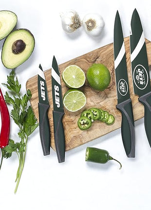 NFL New York Jets 5-Piece Kitchen Knife Set