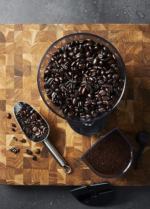 Mr. Coffee Automatic Burr Mill Coffee Grinder with 18 Custom Grinders Silver