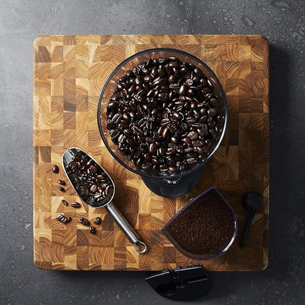 Mr. Coffee Automatic Burr Mill Coffee Grinder with 18 Custom Grinders Silver