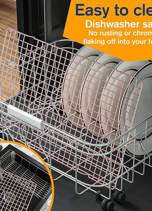 2PCS Cooling Racks for Cooking and Baking - 10" x 16"Heavy Duty Stainless Steel Wire Rack for Baking, Grilling, Roasting - Oven & Dishwasher Safe - Fits Half Sheet Pan（Rose Gold）