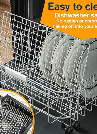 2PCS Cooling Racks for Cooking and Baking - 10" x 15"Heavy Duty Stainless Steel Wire Rack for Baking, Grilling, Roasting - Oven & Dishwasher Safe - Fits Jelly Roll Sheet Pan-Silver