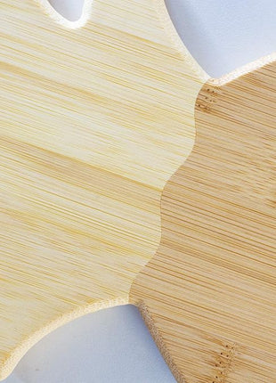 Totally Bamboo Pineapple Shaped Bamboo Wood Cutting Board and Charcuterie Board, 14-3/8" x 7-1/2"